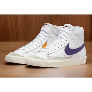 Nike Blazer Mid 77 Vintage Rare Multicolor Swooshes Mens Size 12 Fast Ship